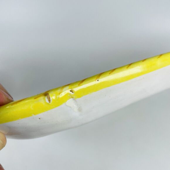 Italy Pottery Majolica Snack Set Tray Cup Galletto Rooster Design Terracotta VTG - Picture 6 of 16